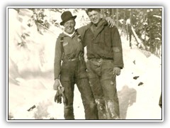 Bill Whitley on left (our leader on woods crew)