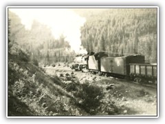 Northern Pacific RR making its way over Mullan Pass Loop.