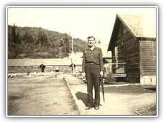 1st Sgt. on company street at CCC Co. 531