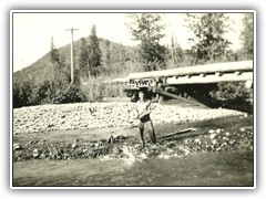 Bridge over Big Creek below camp