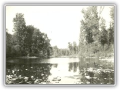 Late Fall, water is down after a dry summer. We fought a lot of forest fires then