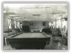 Our Rec hall. You had a choice ping pong, pool  or jsut B.S. eac other. We went to the movies  in Wallace once a month