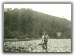 She really caught some fish. (trout)