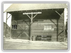 Supply building at camp